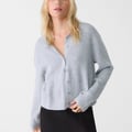 WITH BUTTONS - Cardigan - grey