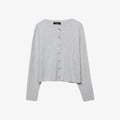 WITH BUTTONS - Cardigan - grey