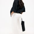 Tailored Wide Leg Linen Pants