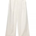 Tailored Wide Leg Linen Pants