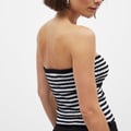Stripe Twist Detailed Tube Top