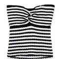 Stripe Twist Detailed Tube Top