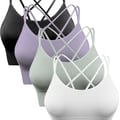 Sykooria Sports Bra, Women's Padded Bustier, Women's Bra Without Underwire