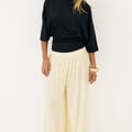 Soft Line Funnel Neck Jersey Top