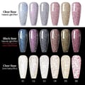 BORN PRETTY UV Nagellack Glitzer, Reflechissant Funkelnd Gel Nagellack Reflective Glitzer Rosa Golden Silber Funkelnd Glitzer Gel Nagel Art Maniküre Lack 6 Farben