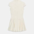 MINIKLEID AUS SATIN-JACQUARD MIT KNÖPFEN