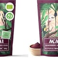 NaturaleBio Organic Acai Powder, Freeze-Dried Superfood | 50g 