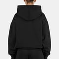 Clarita Logo Oversized Hoodie Washed Black