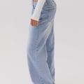 Keanna Low Rise Denim Jeans - Light Blue