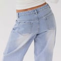 Keanna Low Rise Denim Jeans - Light Blue
