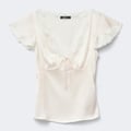 Gina Tricot Satin Lace Top 