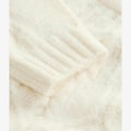 BLEND CABLE KNIT CREW NECK - Strickpullover - ecru cream