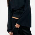 Soft Cotton Wide Sleeve Jersey Top