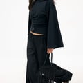 Soft Cotton Wide Sleeve Jersey Top