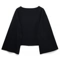 Soft Cotton Wide Sleeve Jersey Top