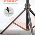 180 cm Mobile Phone Tripod for Smartphone, Sturdy Expandable Aluminium Rods & Larger and Longer Tripod Legs, Mobile Phone Tripod Holder with Remote Shutter Release Compatible Smartphone | Sturdy, larger and longer tripod legs, mobile phone tripod holder with remote shutter release compatible smartphone
