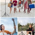 180 cm Mobile Phone Tripod for Smartphone, Sturdy Expandable Aluminium Rods & Larger and Longer Tripod Legs, Mobile Phone Tripod Holder with Remote Shutter Release Compatible Smartphone | Sturdy, larger and longer tripod legs, mobile phone tripod holder with remote shutter release compatible smartphone