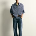 KARIERTES OVERSHIRT MIT STRUKTUR