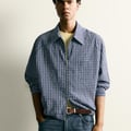 KARIERTES OVERSHIRT MIT STRUKTUR