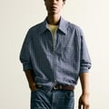 KARIERTES OVERSHIRT MIT STRUKTUR
