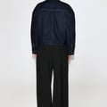 FUNNEL-NECK DENIM JACKET