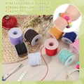 PATIKIL 1 mm Elastic Cord Elastic Band for Bracelets (50 m, Brown) | Elastic Thread, Rubber Cord for Bracelet, Sturdy Stretchy Necklaces, Beads, Crafts, DIY