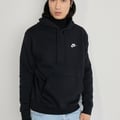 SPORTSWEAR CLUB FLEECE - Kapuzenpullover - black/white