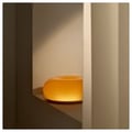 VARMBLIXT Tisch-/Wandleuchte, LED, orange Glas/rund, 30 cm