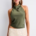 Satin-Neckholder-Top