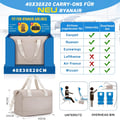 VSNOON for Ryanair Hand Luggage Bag 40 x 30 x 20 cm, Underseat Travel Bag Women | 25L 