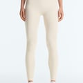 COMFORTLUX HIGH-RISE RIB 65cm ANKLE-LENGTH - Leggings - beige