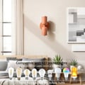 niuniaj Indoor Wall Light, 2 Bulbs, Up and Down Wall Light, Wall Lighting | E27 modern wall lamp for living room, bedroom, hallway, balcony, stairs, children's room, office, dressing table, pink