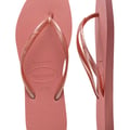 Havaianas Slim mit eckiger Zehenpartie in Clay