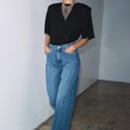 Zara Jeans mit mittelhohem Bund 