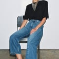 Zara Jeans mit mittelhohem Bund 