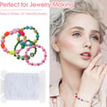 20 m Elastic Band for Bracelets, 1 mm Hat Rubber, Rubber Cord, White | Rubber cord, bead cord, elastic thread for DIY crafts, jewellery making, necklaces