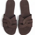 NA-KD Sandalen aus Wildleder Braun