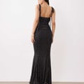 ASOS DESIGN – Kleid aus Netzstoff mit Schwalbenschwanz