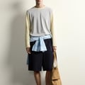 RELAXED-FIT-T-SHIRT IN BLOCKFARBEN