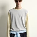 RELAXED-FIT-T-SHIRT IN BLOCKFARBEN
