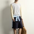 RELAXED-FIT-T-SHIRT IN BLOCKFARBEN