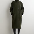 DOPPELREIHIGER LANGER OVERSIZED-MANTEL AUS WOLLE