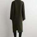 DOPPELREIHIGER LANGER OVERSIZED-MANTEL AUS WOLLE