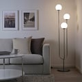 IKEA SIMRISHAMN Standleuchte, verchromt/opalweiß Glas