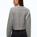CREW NECK WITH BUTTONS - KNIT CARDIGAN - Cardigan - grey
