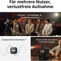 DJI Mic 3 Wireless Microphone | Mini-Mikrofon f. iPhone/Kamera/Android, ultraleicht, adaptive Gain-Steuerung, Dualband-Anti-Interferenz, 28 Std. Nutz., Vlog