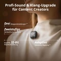 DJI Mic 3 Wireless Microphone | Mini-Mikrofon f. iPhone/Kamera/Android, ultraleicht, adaptive Gain-Steuerung, Dualband-Anti-Interferenz, 28 Std. Nutz., Vlog