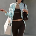 ZARA Hamdblusenjacke mit Tupfen