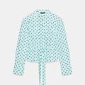 ZARA Hamdblusenjacke mit Tupfen