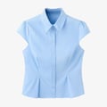 MANGO - Button-down blouse - light blue